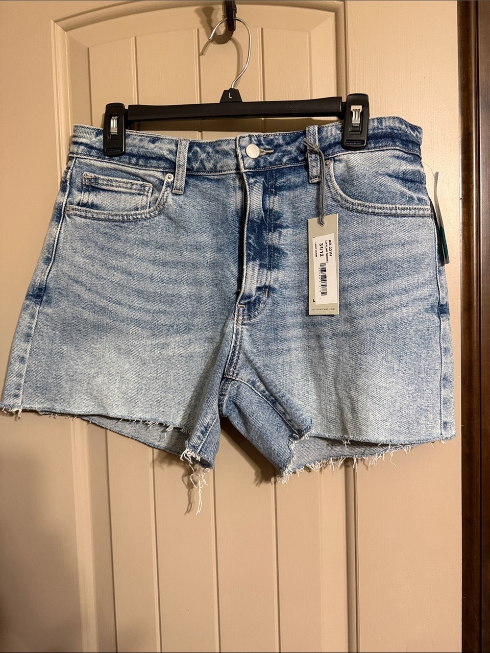 Just USA Light Blue Denim Cutoff Shorts